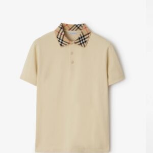 [버버리] 25ss 코튼 폴로 셔츠 color: 베이지,블랙