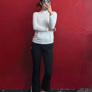 [지포어] 여성 트임 세미 부츠컷 팬츠 ㆍ 컬러 ㅡ 블랙. 베이지 ㆍ 사이즈 ㅡ 55. 66. 77