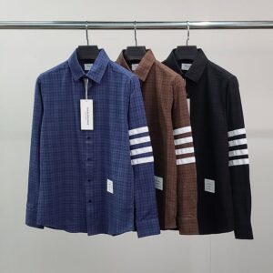 [톰브라운] 화이트완장 타탄체크 셔츠