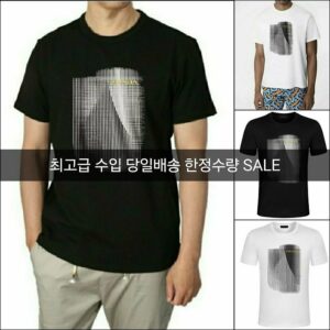 [프라다] 그래픽 반팔티 코튼40수 머서가공(양면) 3XL 3XL