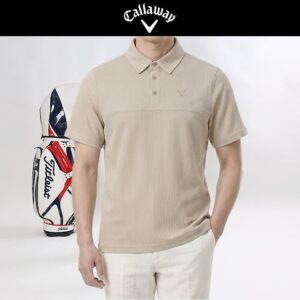 [캘러웨이] 린넨 냉감 골지카라반팔 FABRIC(소재) :린넨/나일론 COLOR(색상) :베이지,카키 SIZE(사이즈) :M,L,XL,2XL 상세