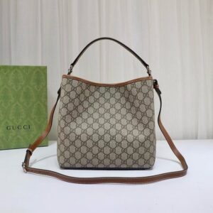 [구찌] 엠블럼 버킷 대 사이즈25×25×15.5cm 더스트구성
