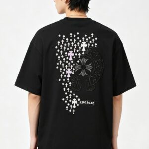 [크롬하츠] 홀스슈 크로스 쉐도우 반팔 티셔츠 color: 블랙