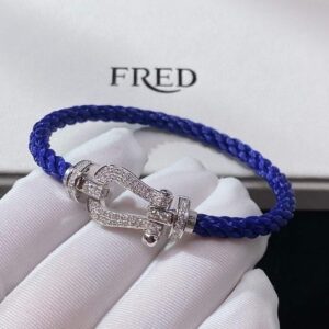 [FRED] 포스텐 스몰 다이아 팔찌 (블루 케이블) 풀*스 +1.0