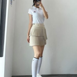 [마크앤로나] 여성 언발란스 캉캉 플리츠 스커트