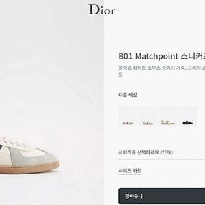 [디올] B01 매치포인트 스니커즈 사이즈