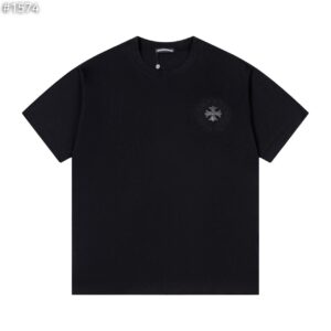 [크롬하츠] 홀스슈 크로스 플레임 반팔 티셔츠 color: 블랙