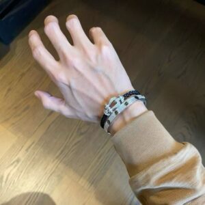 [FRED] 포스텐 팔찌 블랙 케이블 컬러: 블랙 케이블