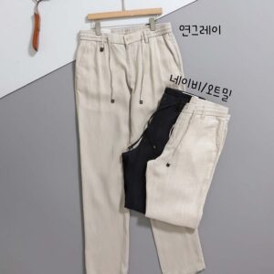 [쿠치넬리] 수입 린넨 블렌드 레귤러핏 팬츠 ㆍcolor ㅡ 베이지, 오트밀, 네이비 ㆍsize ㅡ 30. 32. 34. 36