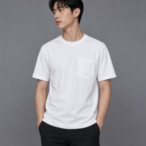 [씨피컴퍼니] 포켓 자수 로* 반팔 티셔츠
